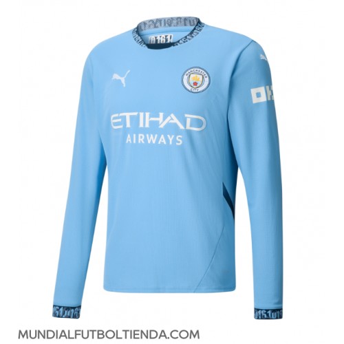 Camiseta Manchester City Primera Equipación Replica 2024-25 mangas largas